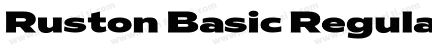 Ruston Basic Regular字体转换
